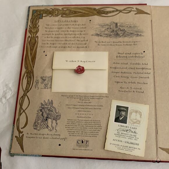 Dragonology The Complete Book Dragons Red Book Species History Behavior Taming - Picture 6 of 12